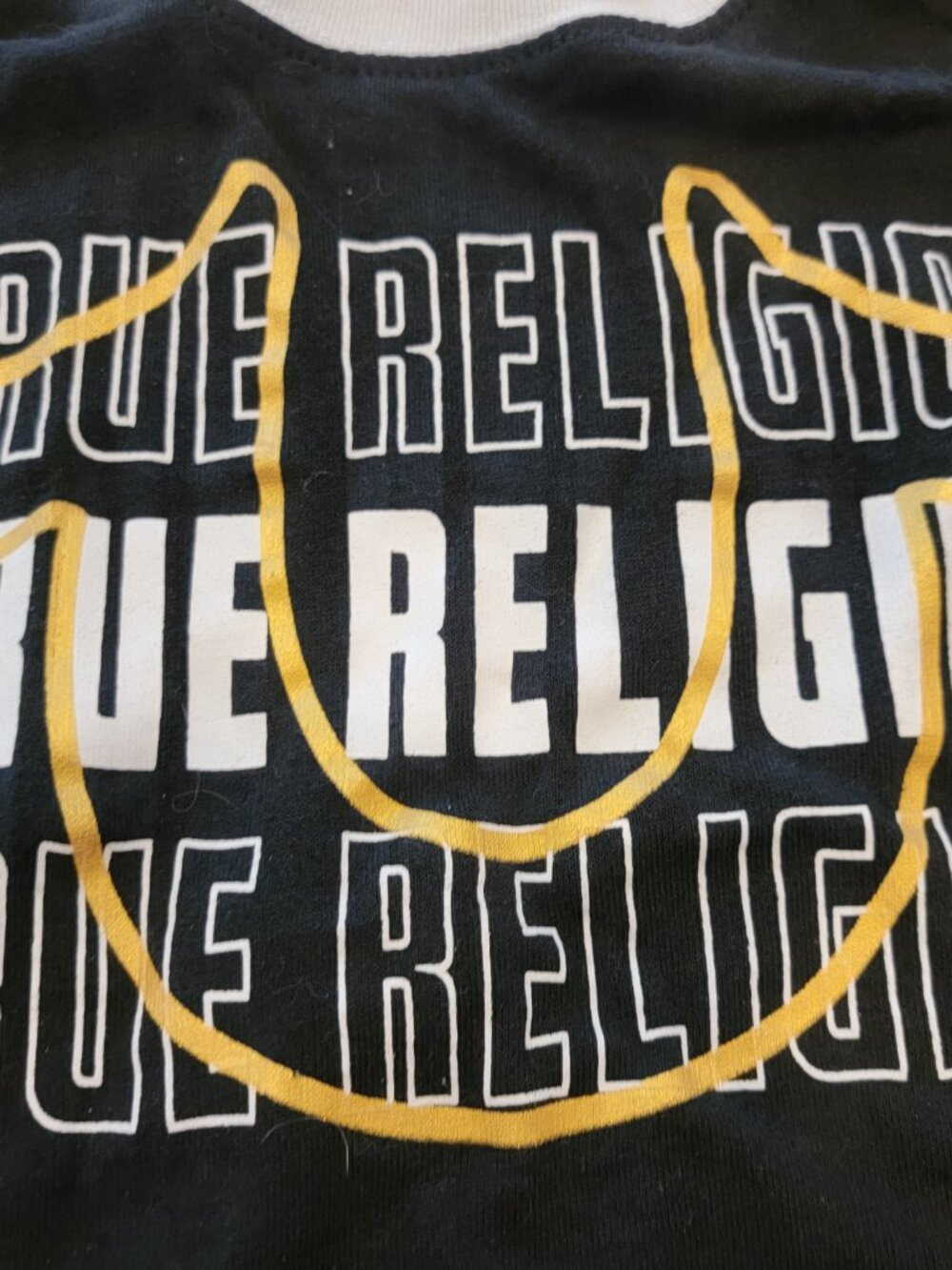 True Religion Jeans Graphic Logo T Shirt Youth/Unisex - Picture 2 of 7